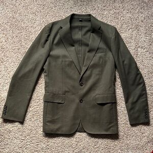 J. Crew Ludlow Army Green Slim Blazer